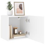 vidaXL Meubles TV muraux 2 Pièces blanc 40 5x30x40 cm bois d'ingénierie
