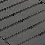 vidaXL Table de jardin Anthracite 78x55x38 cm Plastique