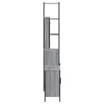 vidaXL Ensemble de meubles de salle de bain 3 Pièces Sonoma gris