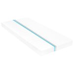 vidaXL Lit de repos avec matelas 90x200 cm Gris Bois de pin massif