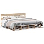 vidaXL Cadre de lit sans matelas 200x200 cm bois massif de pin