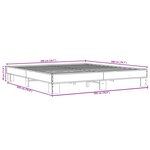 vidaXL Cadre de lit sans matelas chêne sonoma 200x200 cm
