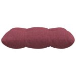 vidaXL Coussins de siège 4 Pièces Bordeaux 40 x 40 x 12 cm tissu