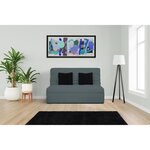 Banquette BZ Dunlopillo - Gris - Matelas Slyde 13 cm - Anti-acarien  antibactérien  anti-moisissure