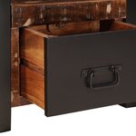 vidaXL Porte-vêtements multicolore 40x40x90 cm bois solide récupéré
