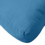 vidaXL Coussin de palette bleu mélangé 60x60x9 5 cm tissu