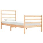 vidaXL Cadre de lit sans matelas bois de pin massif 90x190 cm