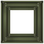 vidaXL Jardinière vert olive 40x40x80 cm acier laminé à froid
