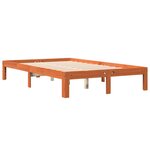 vidaXL Cadre de lit sans matelas cire marron 120x200cm bois pin massif