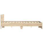 vidaXL Cadre de lit sans matelas chêne sonoma 120x200 cm