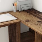 vidaXL Bureau Bois Ancien 142 x 102 x 73 cm Bois d'ingénierie
