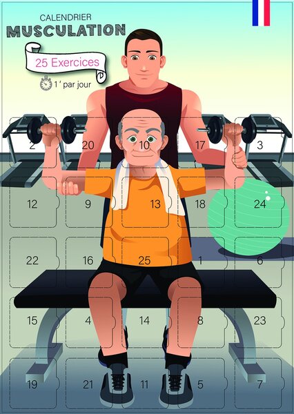 Calendrier de l'avent Musculation 25 jours