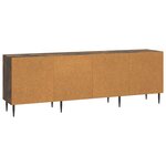 vidaXL Meuble TV 150 x 31 x 50 cm Chêne fumé Bois d'ingénierie