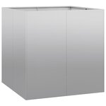 vidaXL Jardinière 80x80x80 cm acier galvanisé
