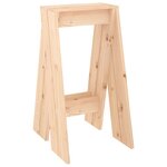 vidaXL Tabourets lot de 2 40x40x75 cm bois massif de pin