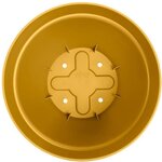 Pot de fleurs Rond VIBIA - Plastique Réservoir - Ø 40 - Jaune Miel