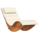 vidaXL Transat 2 Pièces Marron 60 x 154 x 74 cm Bois d'acacia massif