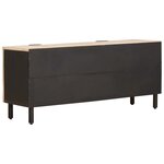 vidaXL Meuble TV avec étagère Finition Lavage Blanc 105 x 33 x 46 cm