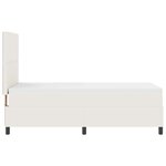 vidaXL Lit à ressort LED avec tête de lit Crème et Blanc 80 x 200 cm