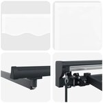 vidaXL Auvent rétractable manuel Blanc 4 × 3 5 m