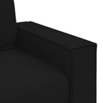 vidaXL Ensemble de Canapés 3 Pièces Noir 220 x 78 x 84 cm tissu