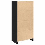 vidaXL Armoire avec tiroir chêne noir 55 5x34x119 5 cm bois ingénierie