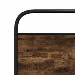 vidaXL Cadre de lit sans matelas 150x200 cm chêne fumé bois ingénierie