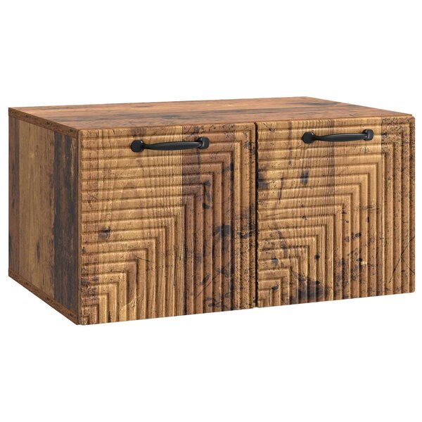 vidaXL Meuble TV mural Bois ancien 59 5 x 41 x 30 cm Bois d'ingénierie