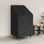 vidaXL Housse de chaise de jardin Noir 70 x 70 x 85 / 125 cm Tissu 600D