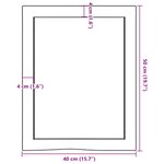 vidaXL Étagère murale 40x50x(2-4)cm bois de chêne massif non traité