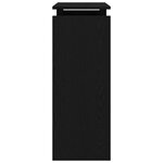 Table Console vidaXL Noir Chêne 80x30x80 cm Bois d'ingénierie