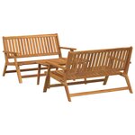 vidaXL Ensemble de repas extérieur 3 Pièces Marron Bois d'acacia massif