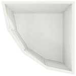 vidaXL Jardinière d'Angle Blanc 45 x 45 x 35 cm Acier