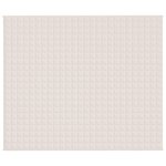 vidaXL Couverture lestée Crème clair 220x260 cm 15 kg Tissu