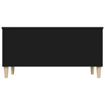vidaXL Table basse Noir 90x44 5x45 cm Bois d'ingénierie