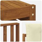 vidaXL Ensemble de canapés d'extérieur 7 pc Naturel et Crème