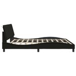 vidaXL Cadre de lit sans matelas noir 200x200 cm tissu