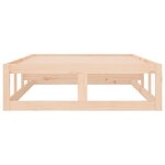 vidaXL Cadre de lit 75x190 cm Petit simple Bois massif