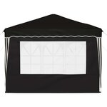vidaXL Tente de fête pop-up 288 x 288 x 245 cm Noir Tissu Oxford
