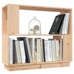 vidaXL Bibliothèque/Séparateur de pièce 80x25x70 cm Bois de pin solide