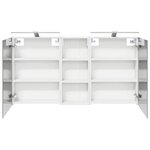 vidaXL Ensemble de Meubles de Salle de Bain 3 Pièces 130 x 14 5 x 70 cm