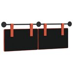 vidaXL Tête de lit suspendue Tissu en velours côtelé
