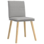 vidaXL Chaises à manger lot de 6 gris nuage tissu