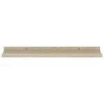 vidaXL Étagères murales 4 Pièces chêne sonoma 60x9x3 cm