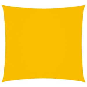 vidaXL Voile de parasol tissu oxford carré 4x4 m jaune