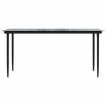 vidaXL Ensemble à manger jardin coussins 7Pièces marron poly rotin verre