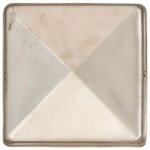 vidaXL Bouchons de poteau de clôture pyramidaux 6 Pièces Inox 71x71 mm