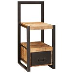 vidaXL Support valet Marron 40 x 40 x 90 cm Bois de manguier massif