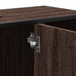 vidaXL Armoire lavabo de salle de bain chêne marron bois d'ingénierie