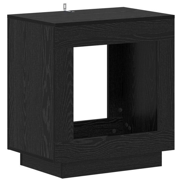 vidaXL Table d'appoint Chêne noir 60 x 40 x 65 cm Bois d'ingénierie